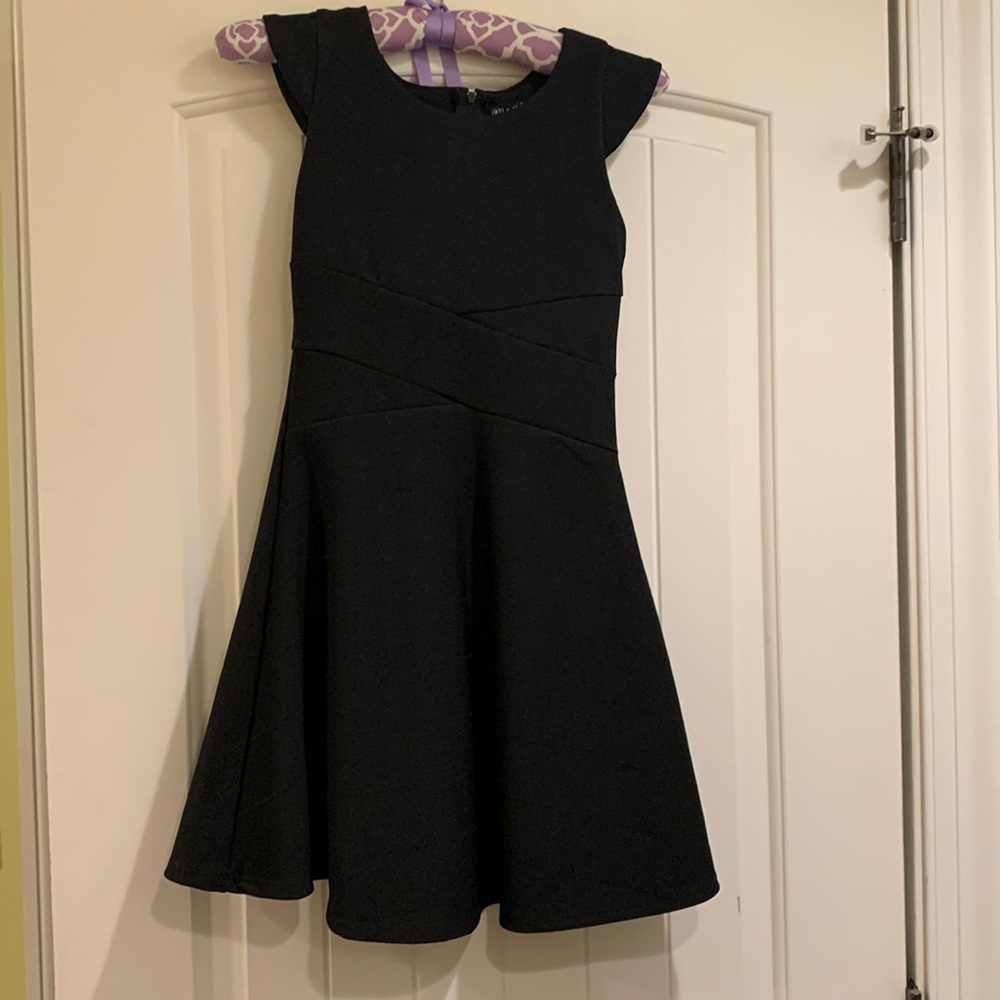 Like new black dress with cap sleeves